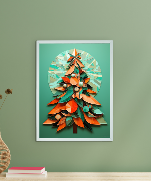 Dazzle Your Holiday: Premium Sowpeace Xmas Canvas Prints – Handcrafted Indian-Inspired Art for Elegant Festive Decor — main view
