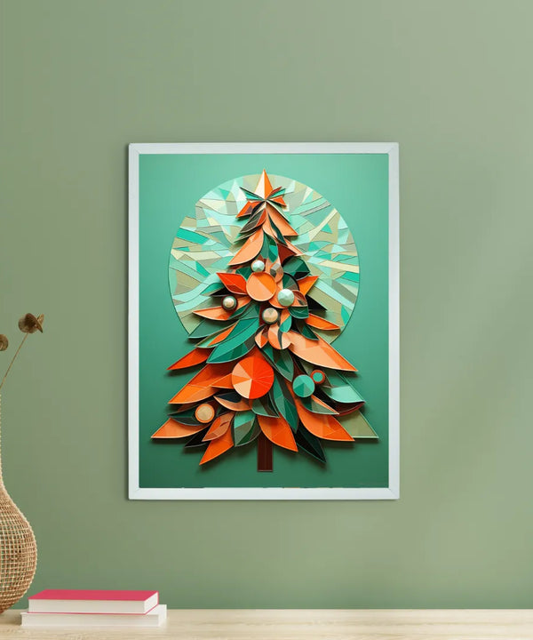 Dazzle Your Holiday: Premium Sowpeace Xmas Canvas Prints – Handcrafted Indian-Inspired Art for Elegant Festive Decor — main view