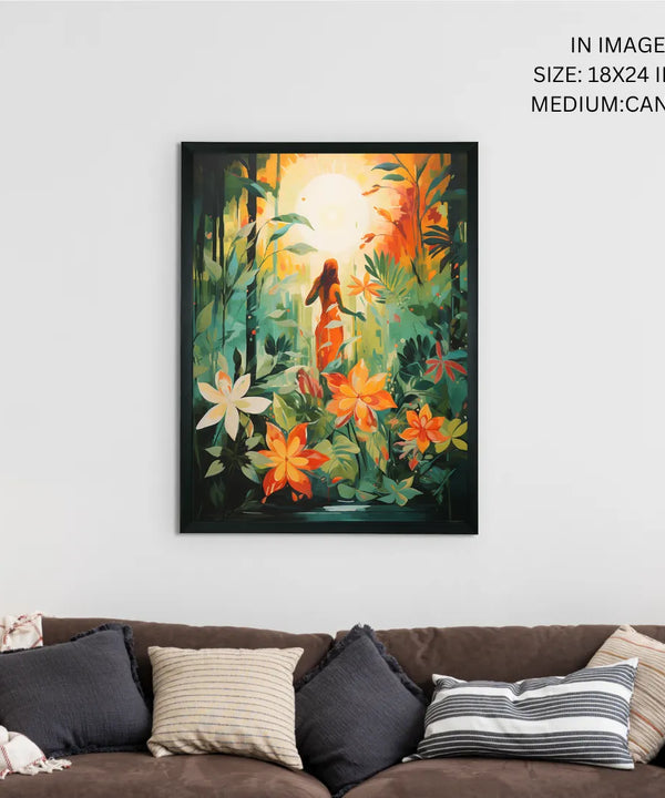 Sowpeace Serenity: Handcrafted Nature's Rejuvenating Embrace – Premium Canvas Print for Elegant and Peaceful Home Decor — image 5
