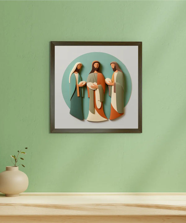 Home Blessing: Jesus' Modern Family Art – Premium Handcrafted Canvas Prints for Stylish and Faithful Home Decor by Sowpeace — image 3