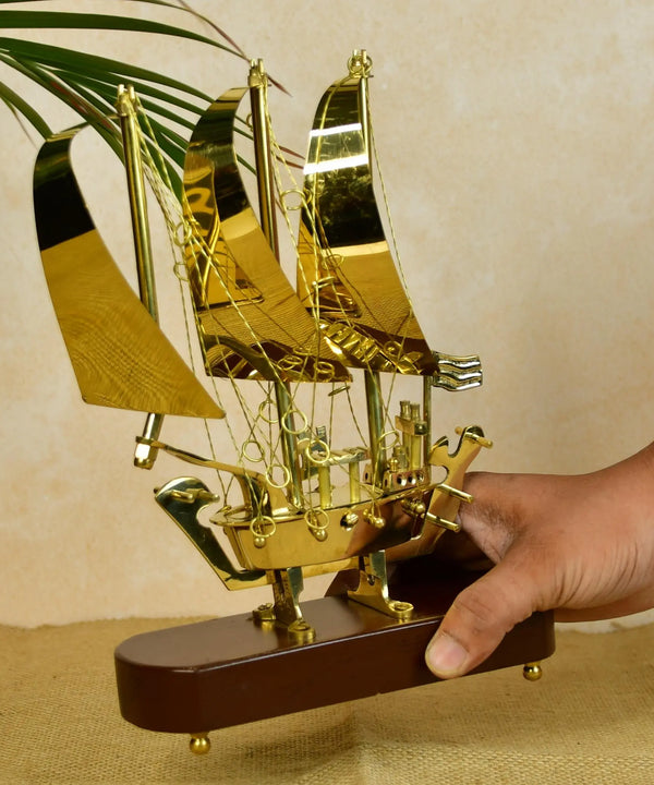 Sowpeace Brass Ship Decor — image 6