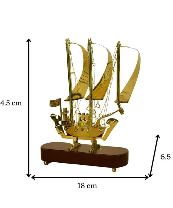 Sowpeace Brass Ship Decor — image 4