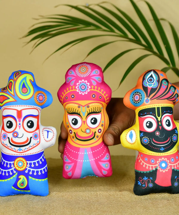 Sowpeace Stitched Cotton Jagannath Trio — main view