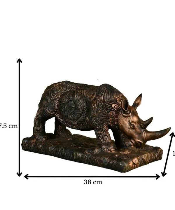 Sowpeace Resin Rhino Decor — image 4