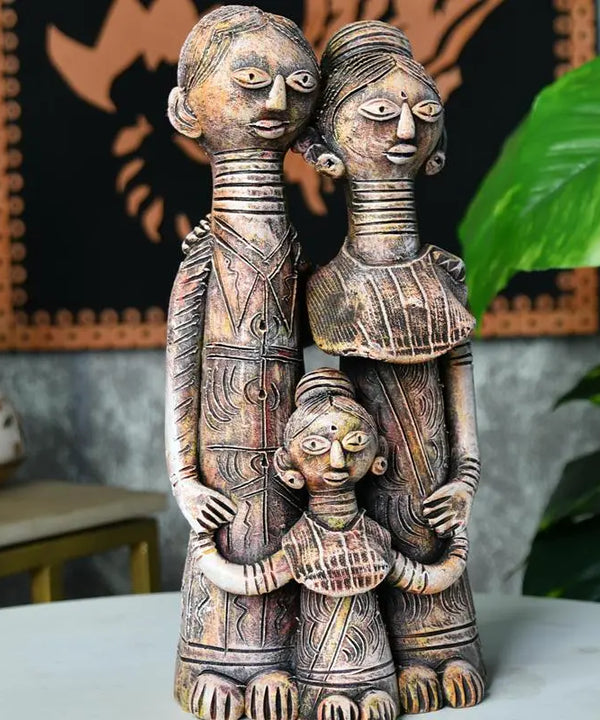 Sowpeace Kayan Family Terracotta Tabletop Decor — main view