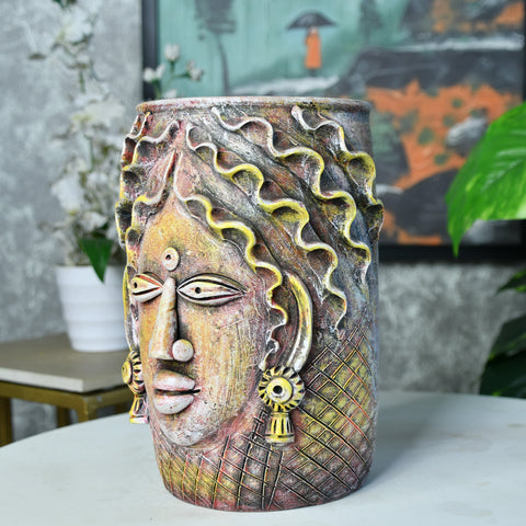 Sowpeace Artisan Big Female Vase Tabletop Decor