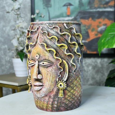 Sowpeace Artisan Big Female Vase Tabletop Decor