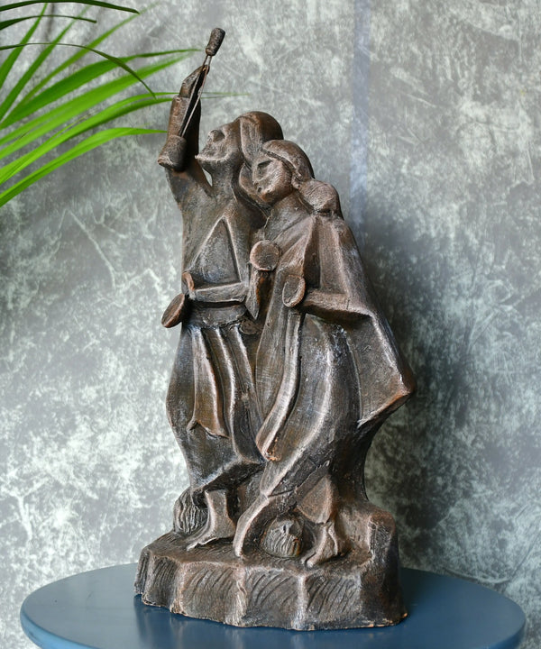 Handcrafted Terracotta Abstract Baul Minstrel Tabletop Decor Showpiece — image 5
