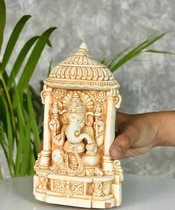 Sowpeace White Ganesh Terracotta Tabletop Art Decor — image 6