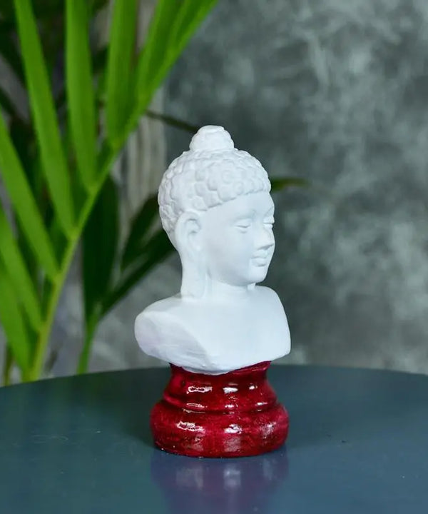 Sowpeace Bliss: White Small Buddha Terracotta Decor — image 2