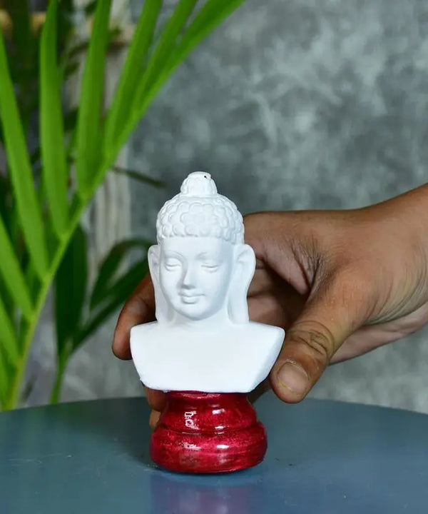 Sowpeace Bliss: White Small Buddha Terracotta Decor — image 5