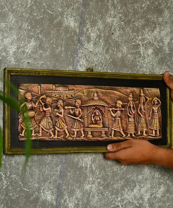 Artisan Terracotta Palki Women Wall Art: Home Decor — image 6
