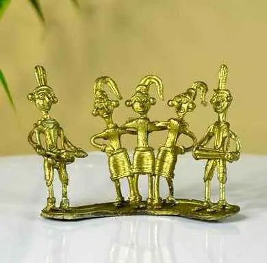 Dokra Orchestra: Brass Tabletop Masterpiece for Unique Home Decor — main view