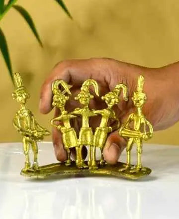 Dokra Orchestra: Brass Tabletop Masterpiece for Unique Home Decor — alternate view