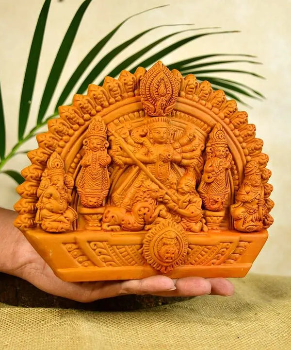 Sowpeace Handmade Terracotta Durga: Artisan Tabletop Decor — image 6