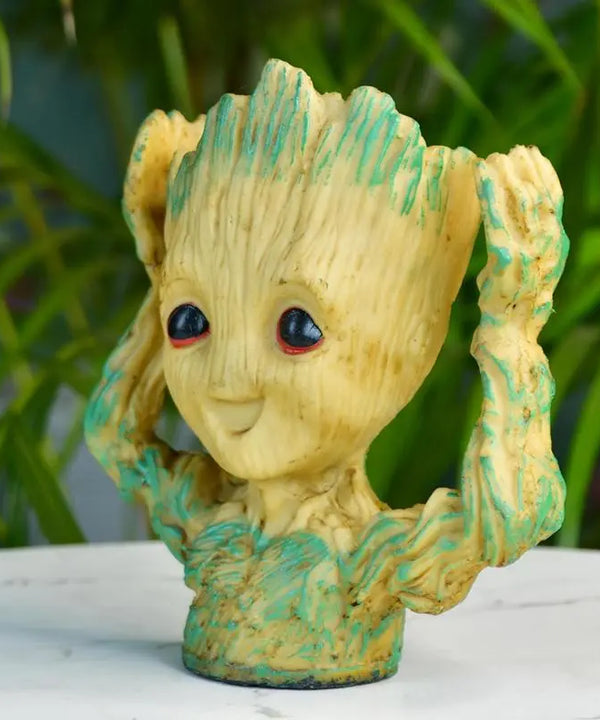 Groot Figurine Planter with Hands Up | Sowpeace Artisan Home Decor & Functional Design — image 2