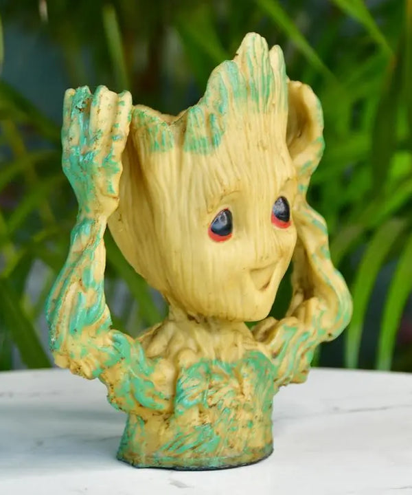 Groot Figurine Planter with Hands Up | Sowpeace Artisan Home Decor & Functional Design — image 5