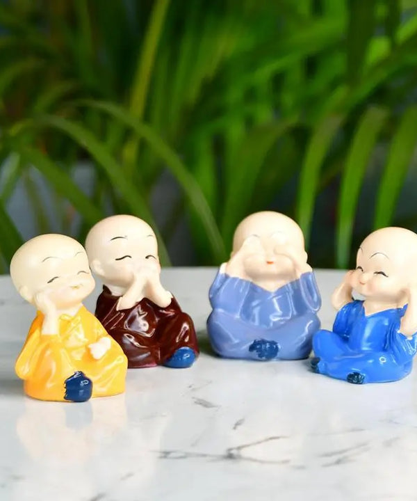 Sowpeace Resin Mini Monk Set of 4 — image 6