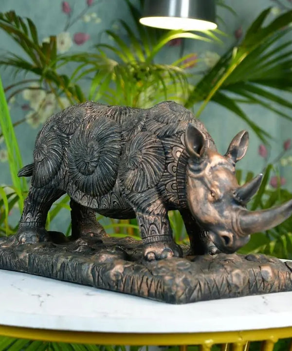 Sowpeace Resin Rhino Decor — image 2