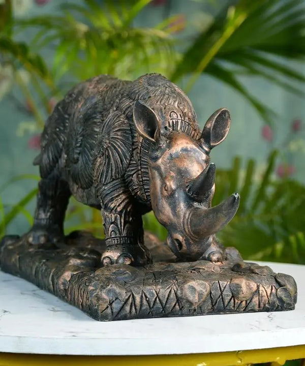 Sowpeace Resin Rhino Decor — image 5