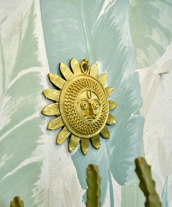 Dhokra Sunplate: Artisan Brass Tabletop Elegance for Home Decor — image 2