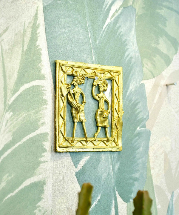 Dokra Squareplate: Artisan Brass Tabletop Elegance — image 5