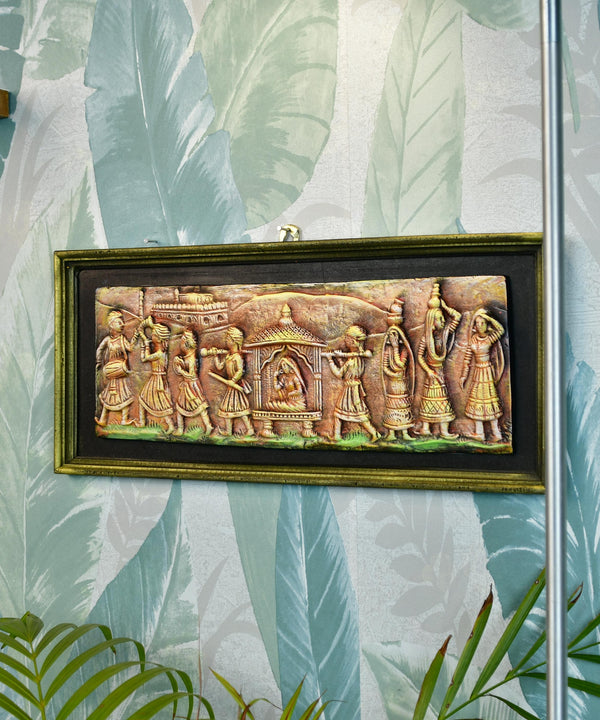 Artisan Terracotta Palki Women Wall Art: Home Decor — image 2