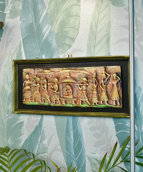 Artisan Terracotta Palki Women Wall Art: Home Decor — image 2
