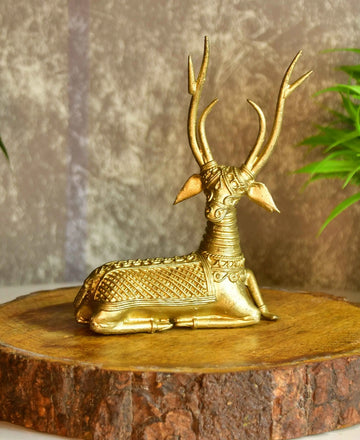 Sowpeace Dhokra Deer Sitting — alternate view