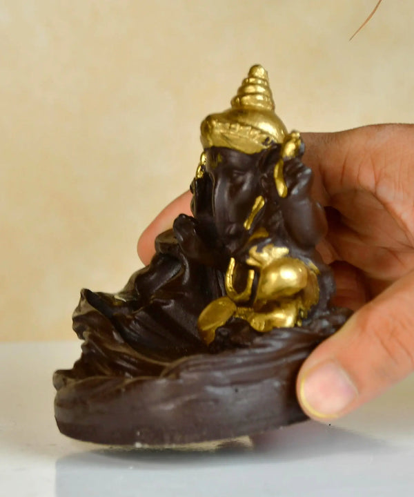 Golden Ganesh Resin Tabletop Decor by Sowpeace - Unique Home Showpiece — image 6