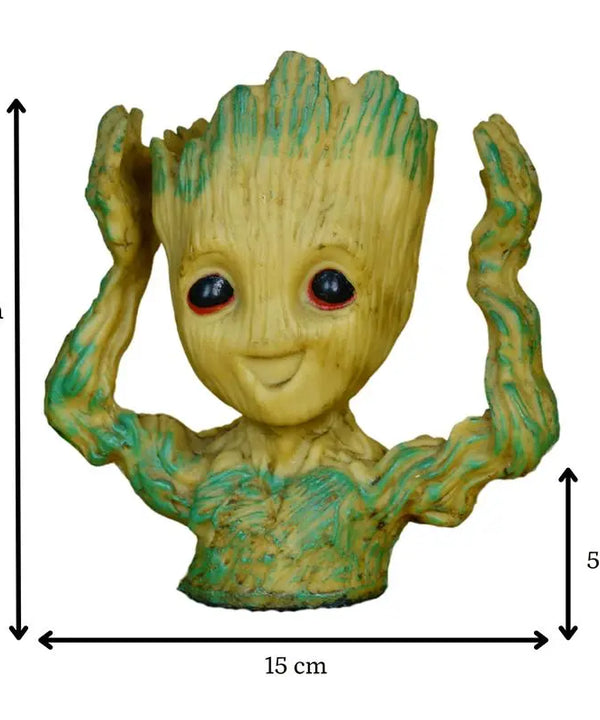 Groot Figurine Planter with Hands Up | Sowpeace Artisan Home Decor & Functional Design — image 4