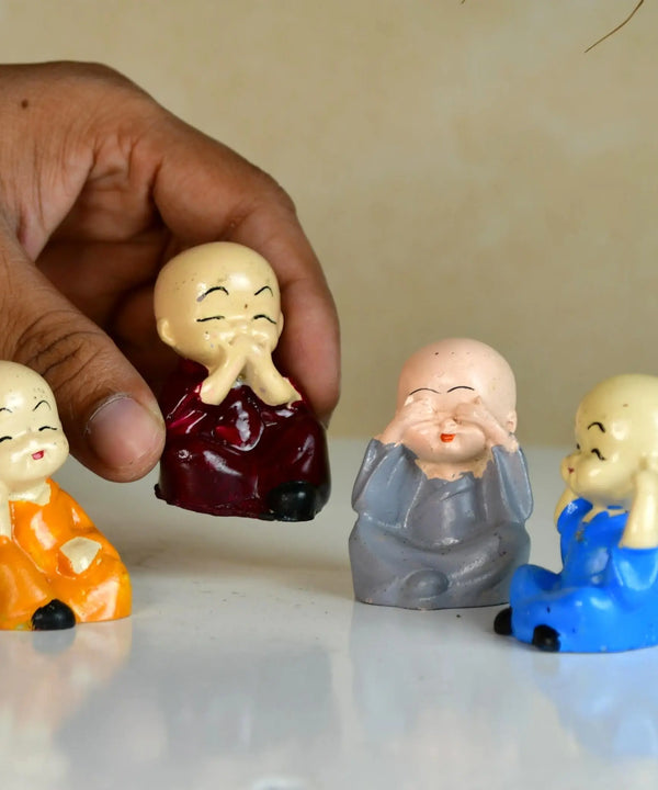Sowpeace Resin Mini Monk Set of 4 — image 5