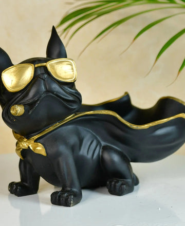 Sowpeace Resin Caped Dog Showpiece — alternate view