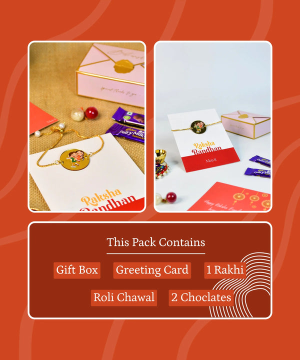 Sowpeace Exquisite Bhai Behen Rakhi Pack of 1 with Roli Chawal and Greeting card combo for Raksha Bandhan and Gifting — image 9