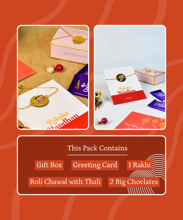 Sowpeace Exquisite Bhai Behen Rakhi Pack of 1 with Roli Chawal and Greeting card combo for Raksha Bandhan and Gifting — image 10