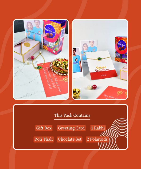 Sowpeace Exquisite Peacock Rakhi Pack of 1 with Roli Chawal and Greeting card combo for Raksha Bandhan and Gifting — image 11