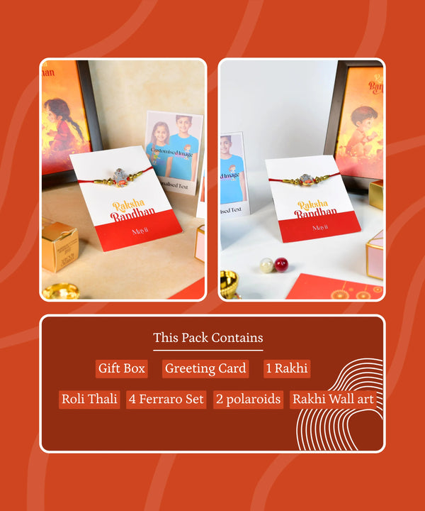 Sowpeace Exquisite Green Ganesha Rakhi Pack of 1 with Roli Chawal and Greeting card combo for Raksha Bandhan and Gifting — image 13