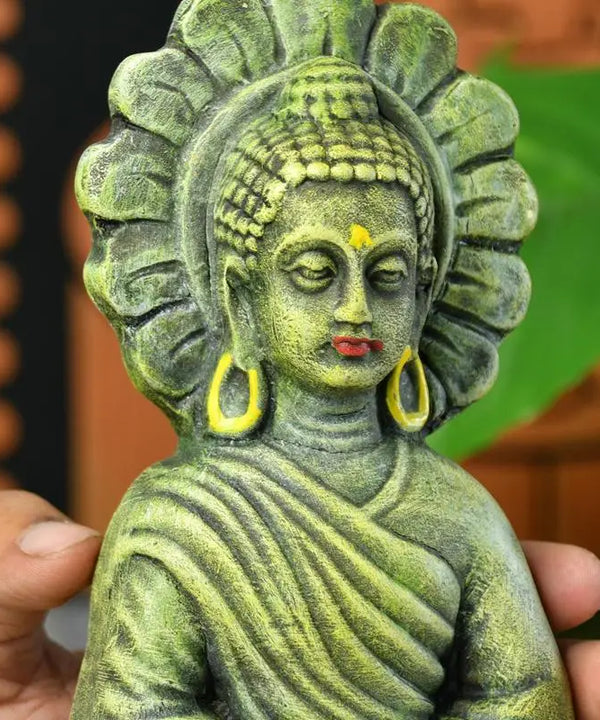 Handcrafted Terracotta Sitting Buddha: Artisan Home Decor by Sowpeace — image 6