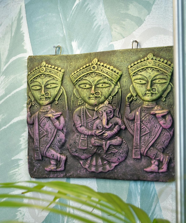 Abstract Terracotta Jamini Roy Wall Art: Artisan Home Decor — image 5