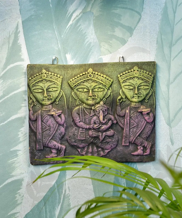 Abstract Terracotta Jamini Roy Wall Art: Artisan Home Decor — image 6