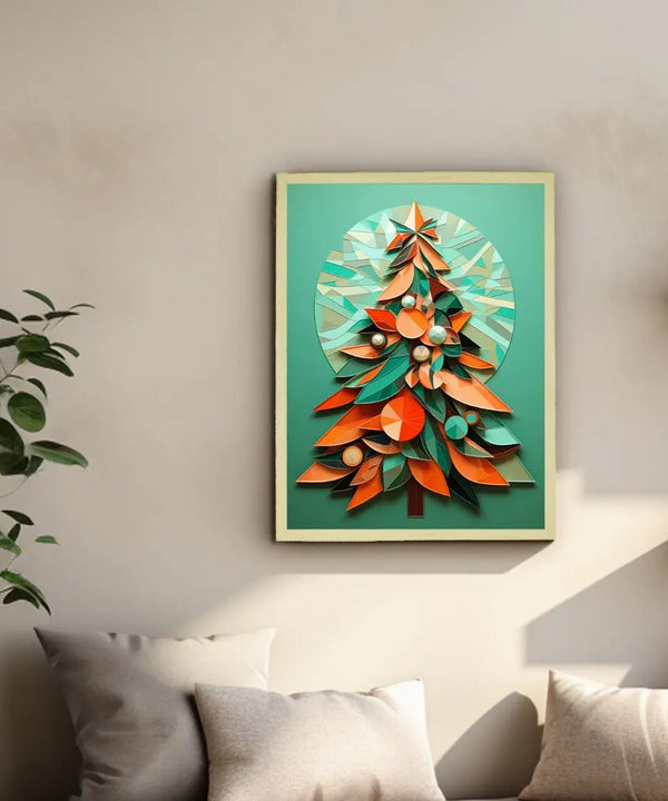 Dazzle Your Holiday: Premium Sowpeace Xmas Canvas Prints – Handcrafted Indian-Inspired Art for Elegant Festive Decor — image 4