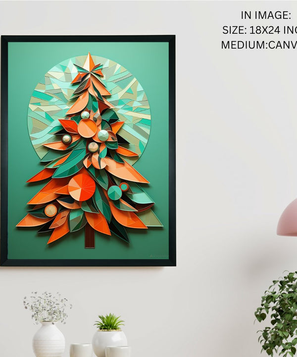 Dazzle Your Holiday: Premium Sowpeace Xmas Canvas Prints – Handcrafted Indian-Inspired Art for Elegant Festive Decor — image 5