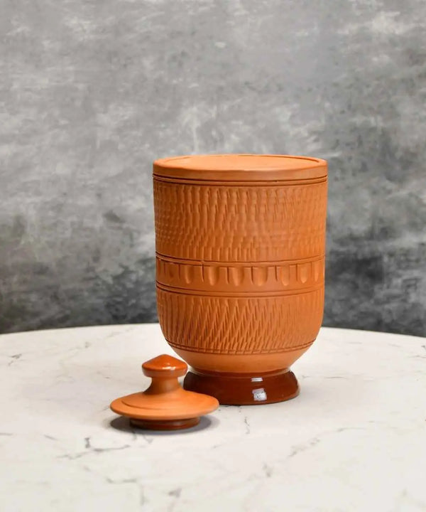 Artisan Terracotta Jar: Stylish Home & Kitchen Storage — image 6