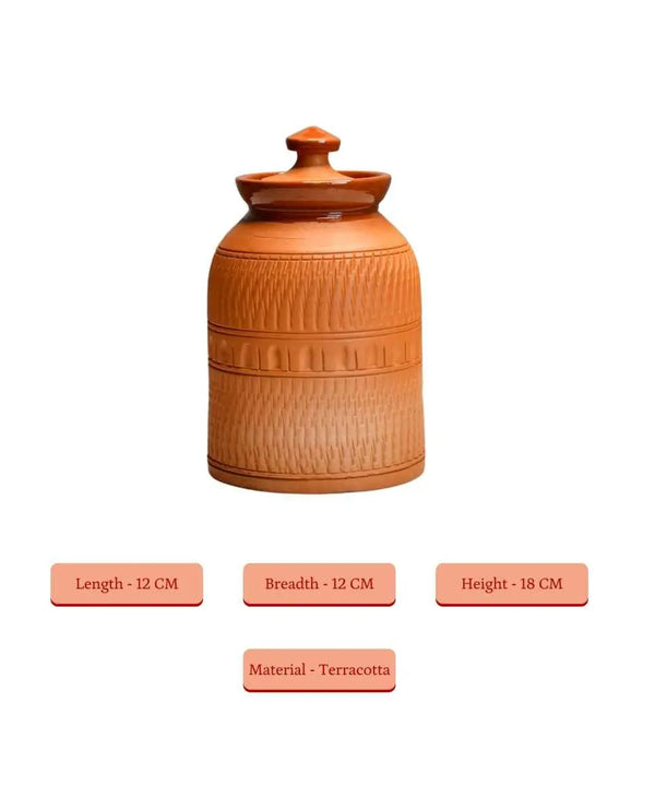 Artisan Terracotta Jar: Stylish Home & Kitchen Storage — image 5
