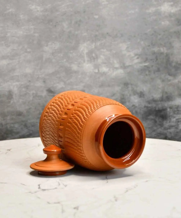 Artisan Terracotta Jar: Stylish Home & Kitchen Storage — image 7