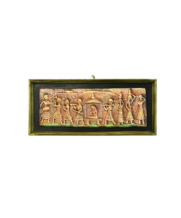 Artisan Terracotta Palki Women Wall Art: Home Decor — image 7