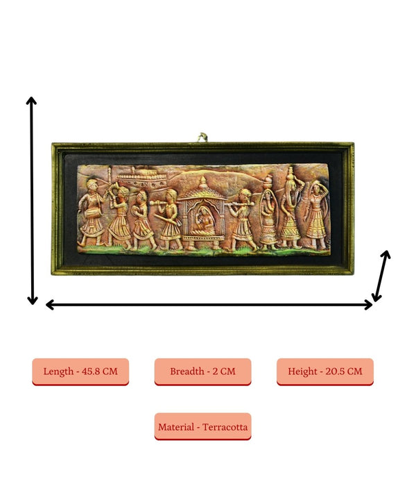 Artisan Terracotta Palki Women Wall Art: Home Decor — image 4