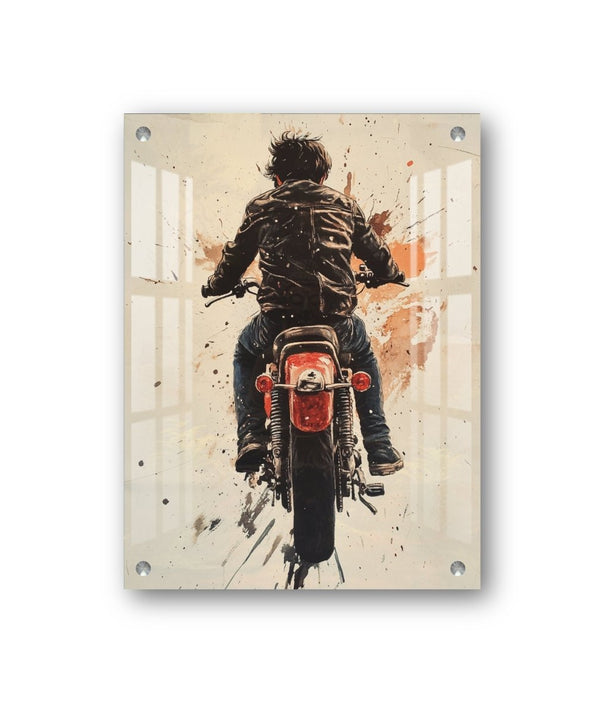 Bike Rider Acrylic Wall Art — image 8