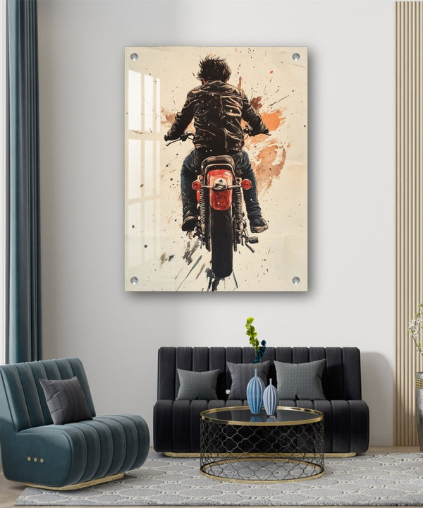 Bike Rider Acrylic Wall Art — image 5