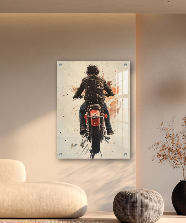 Bike Rider Acrylic Wall Art — image 7
